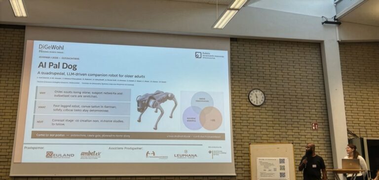 Presentation on the DiGeWohl project at the 2026 AI Forum hosted by Hannover University of Applied Sciences